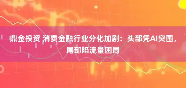 鼎金投资 消费金融行业分化加剧：头部凭AI突围，尾部陷流量困局